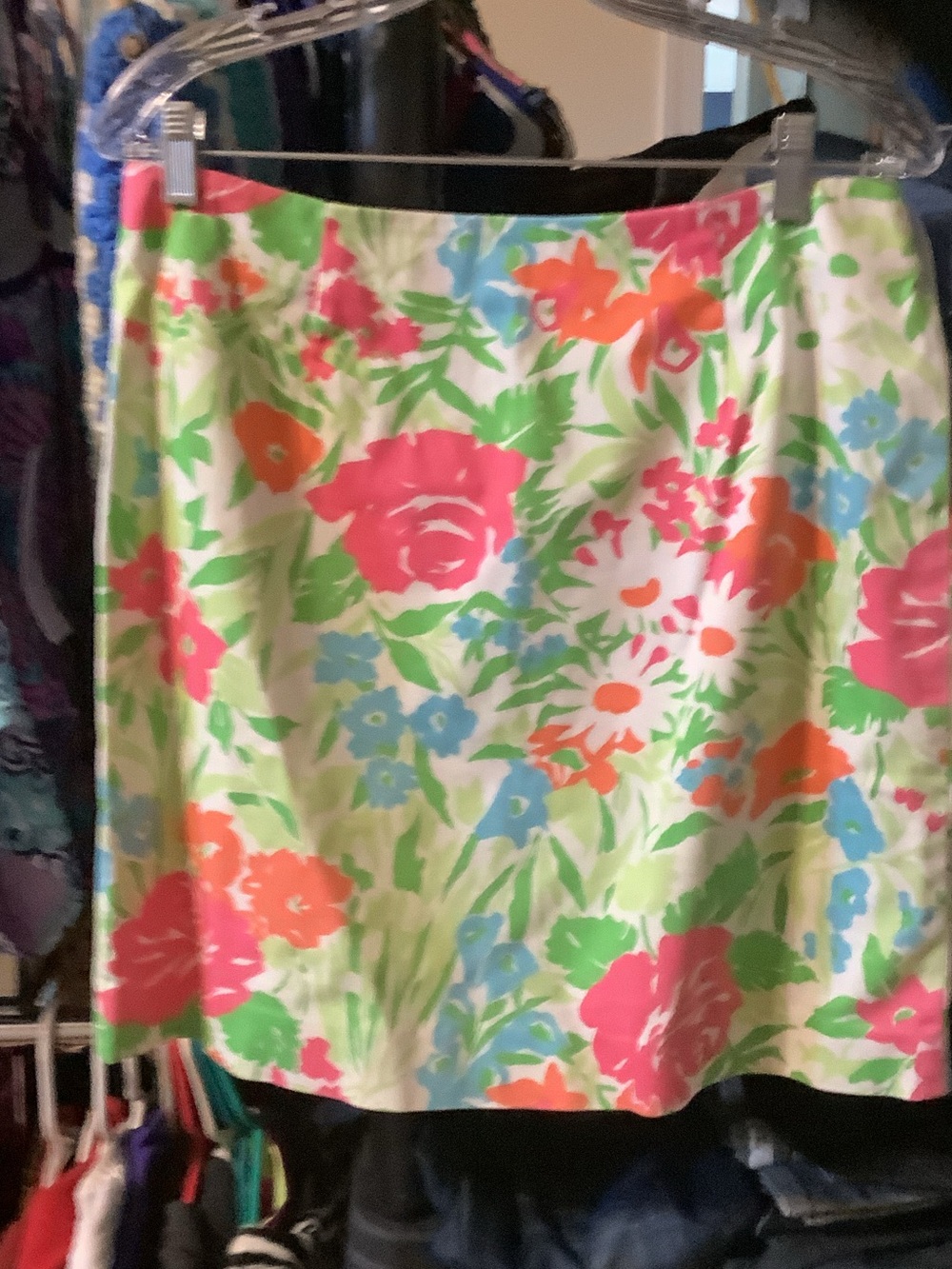 Lauren Ralph Lauren Floral Midi Skirt in‎ White, Pink, Green, Blue, Orange
